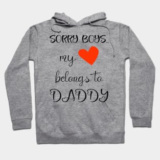 Funny Girls Valentine Quote Cool Daddy Girls Valentines Day Hoodie